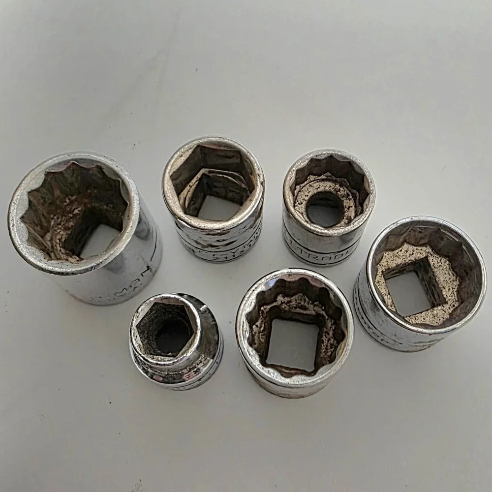 Used Various Shallow‎ Sockets Assorted Sizes *See Pics For List #986